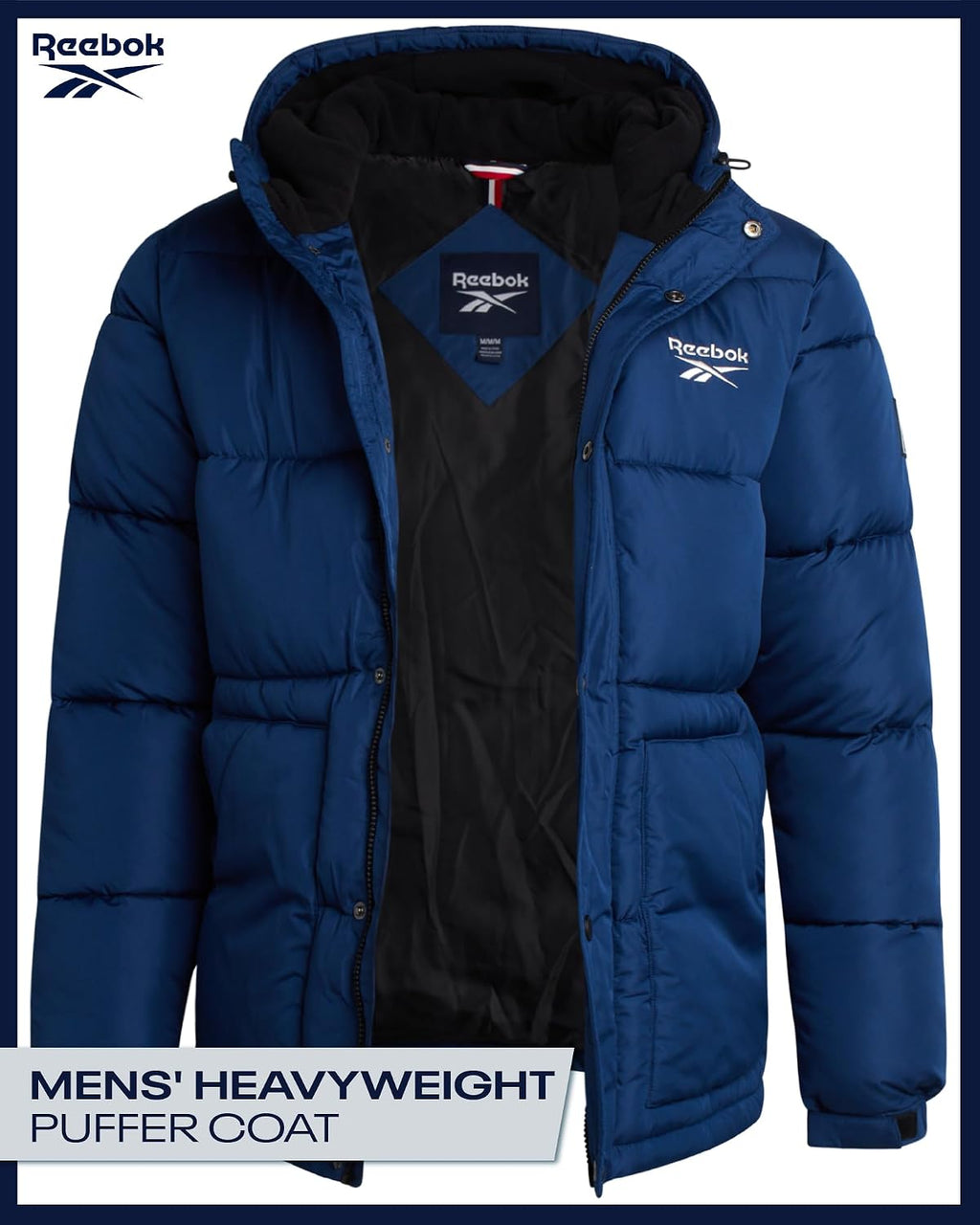 Reebok Men's Heavyweight Insulated Puffer Jacket