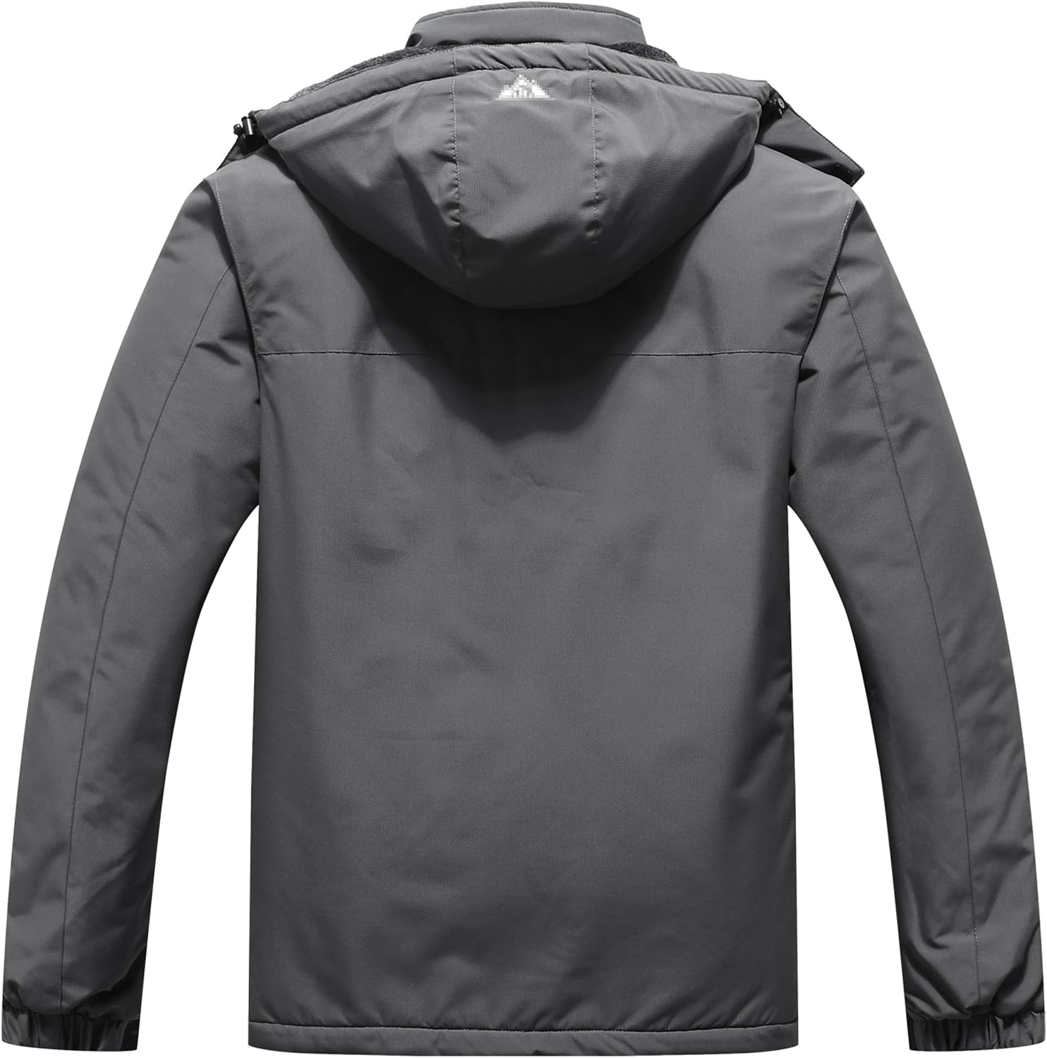 Men's Windproof Fleece-Lined Hooded Mountain Ski Jacket for Hiking, Snowboarding, and Outdoor Activities