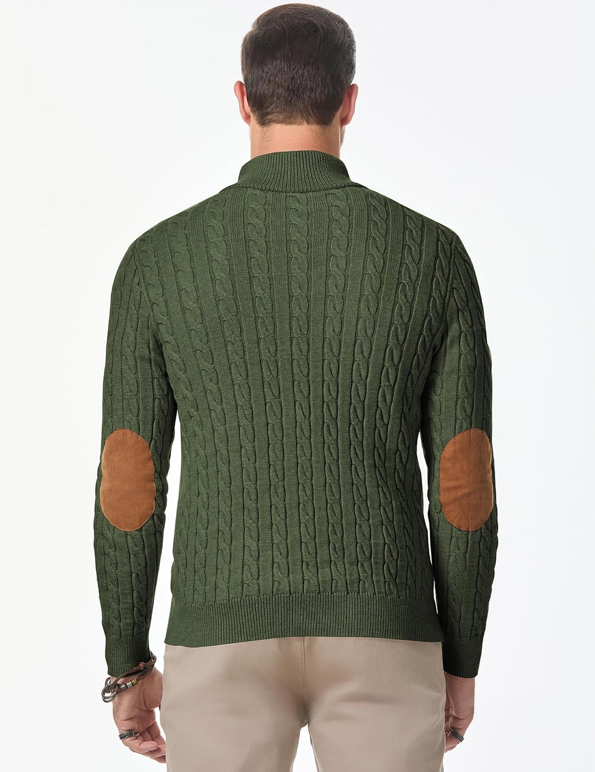 Men's Long Sleeve Warm Pullover with Stand Collar