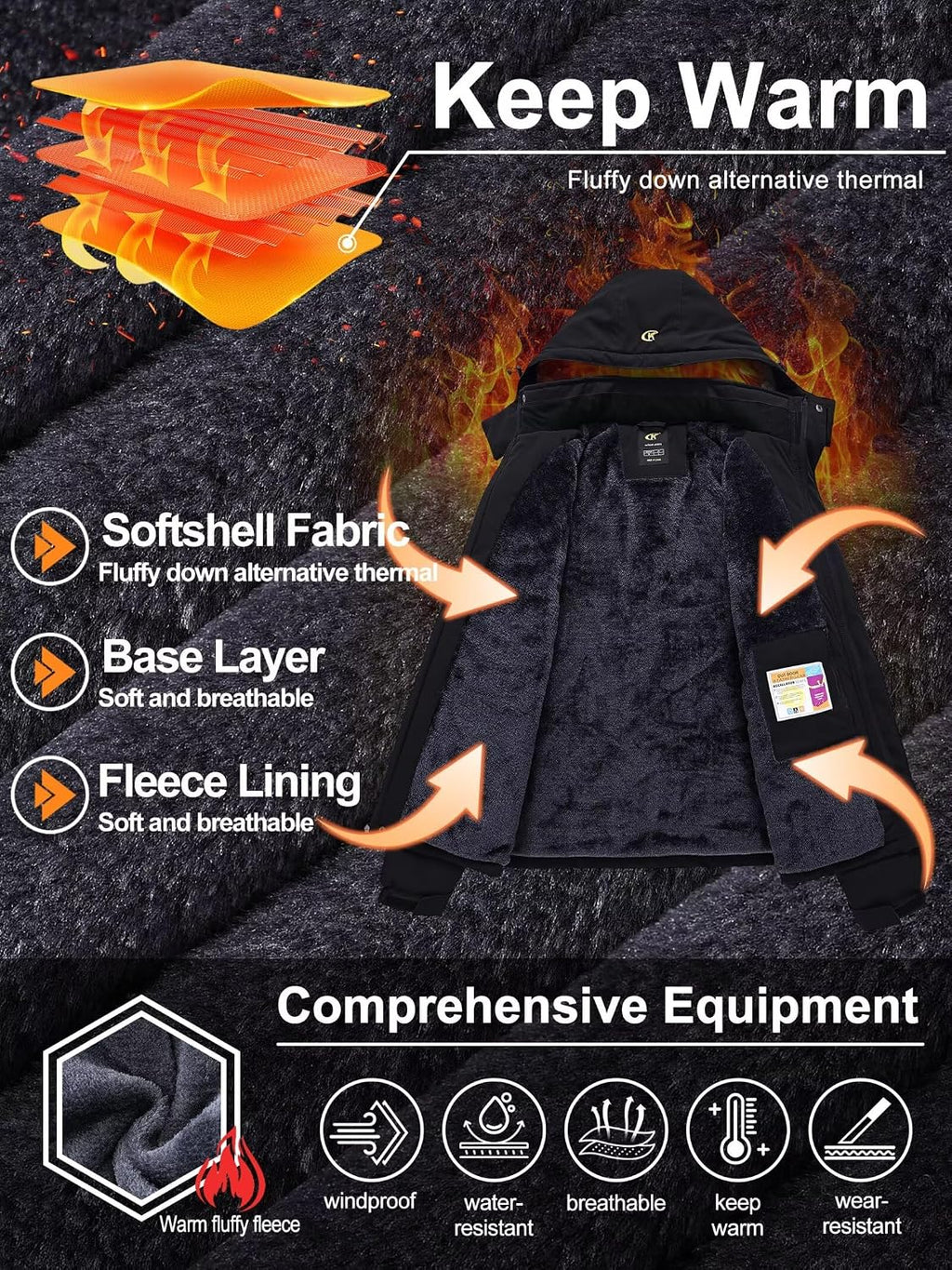 Men's Waterproof Ski & Snowboard Jacket